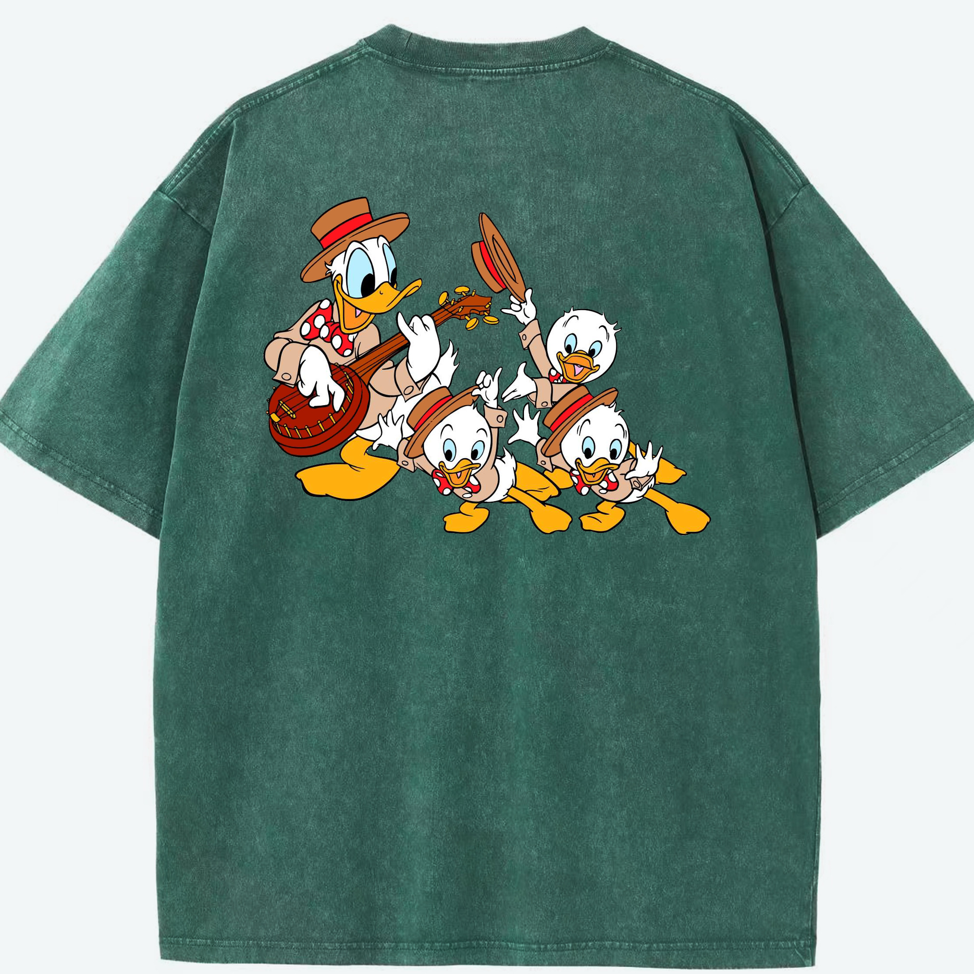 （画像用） ミッキーマウス Mickey Mouse 綿100% ヴィンテージ風 半袖Tシャツ（背面プリント）